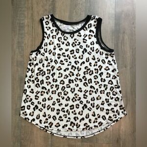 LuLaRoe Black and Brown Leopard Tank Top